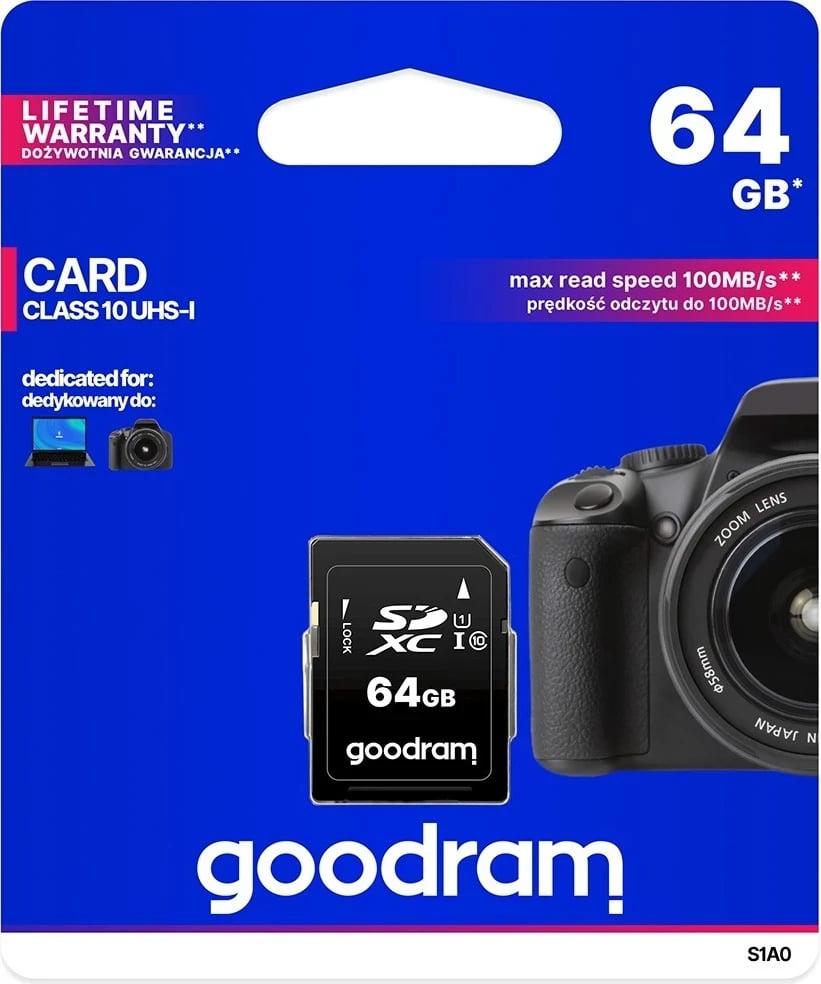 Kartë kujtese GOODRAM SDHC 64GB Class 10 UHS