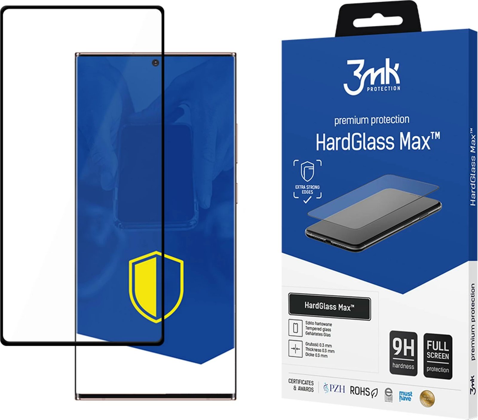 Xham i temperuar 3mk HardGlass Max për Samsung Galaxy Note 20 Ultra 5G, Full Screen