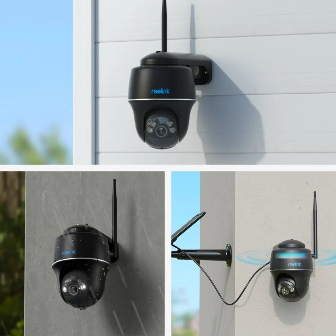 Kamerë sigurie Reolink Argus Series B430-B, 5MP, Wi-Fi, Pan & Tilt, Detektim personi/automjeti/kafshe, Night Vision, e zezë