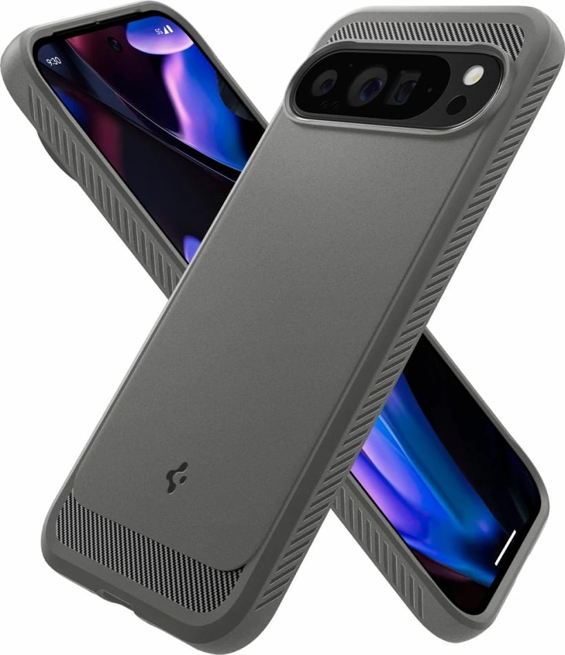 Mbështjellës Spigen Rugged Armor për Google Pixel 9 Pro XL, Gri