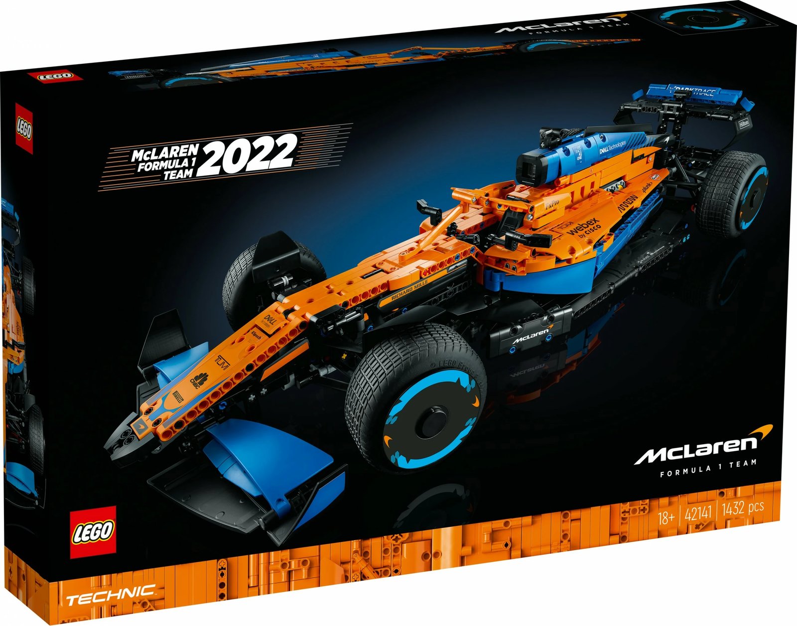 Set për ndërtim LEGO Technic McLaren Formula 1, 1434 pjesë, shumëngjyrësh