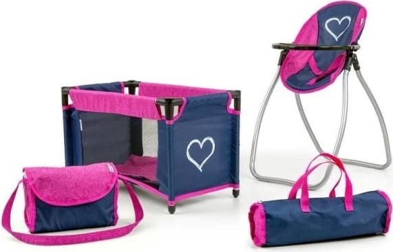 Set lodrash Elsa Prestige Navy Milly Mally për kukulla, Blu dhe Rozë