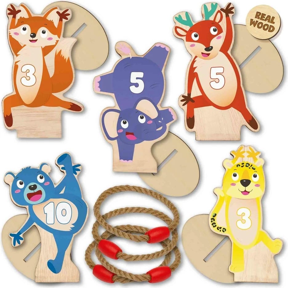 Lojë Ring Toss SES Creative, prej druri, për fëmijë