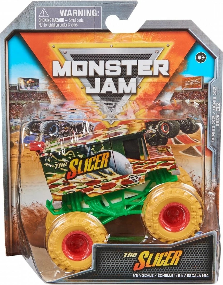 Lodër veturë Monster Jam Spin Master 1:64, metal dhe plastikë, ngjyra të përziera, 1 copë