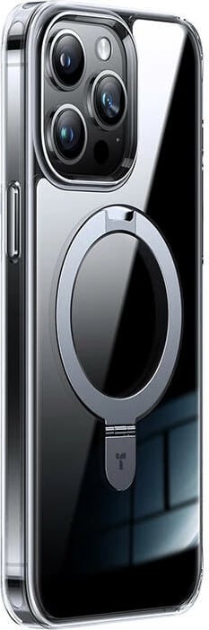 Mbështjellës Torras UPRO Ostand Clear për iPhone 15 Pro, transparent