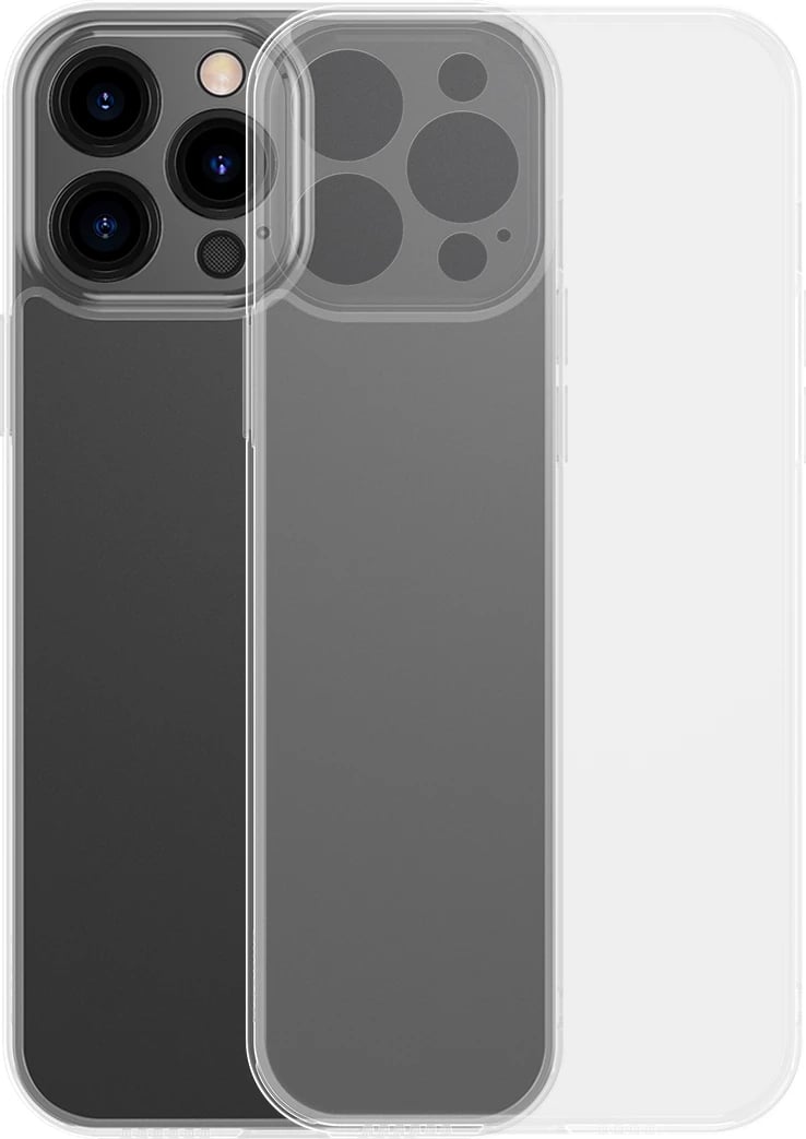 Mbështjellës Baseus Frosted Glass Case për iPhone 13 Pro Max, Transparent