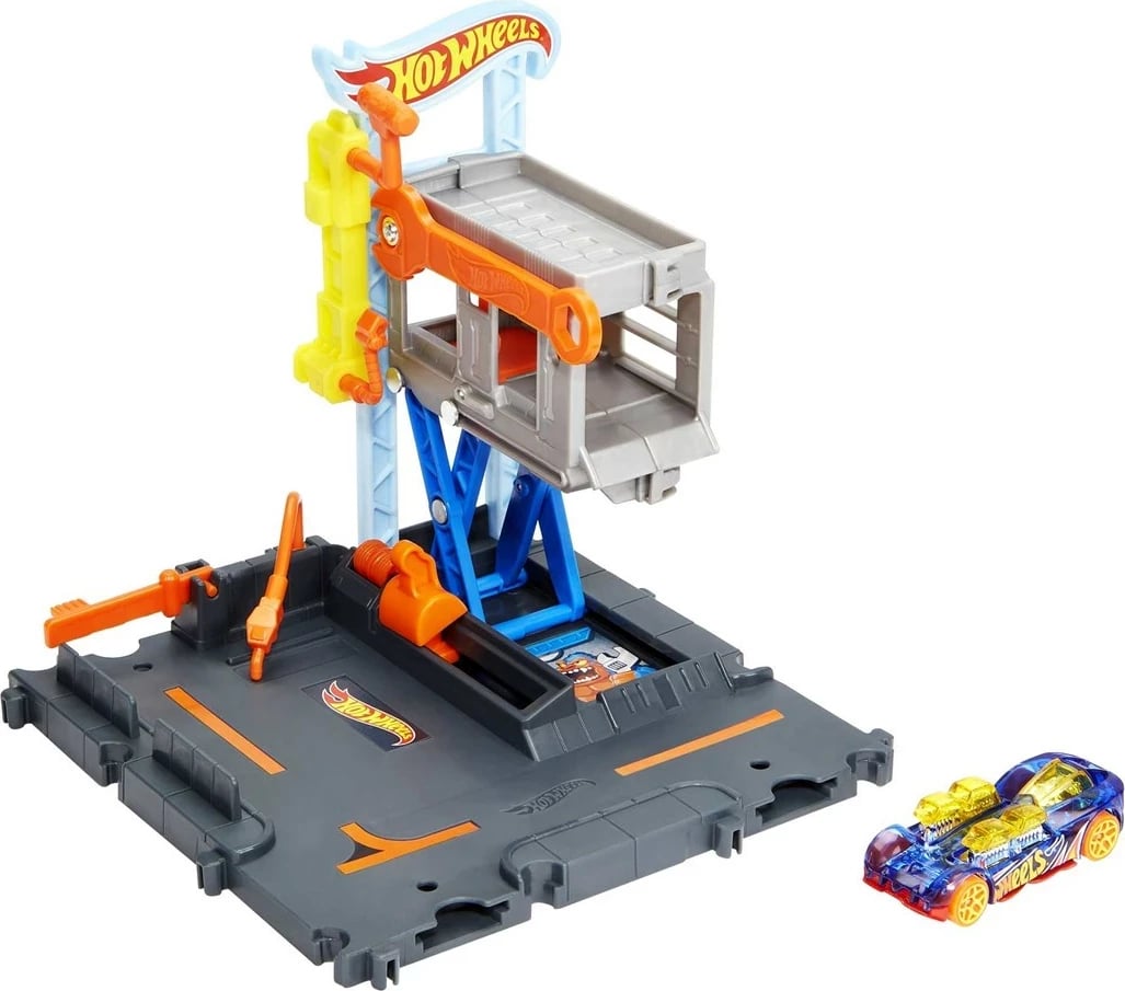 Set lojërash Hot Wheels City Downtown Tune Up Shop, MATTEL, Multi