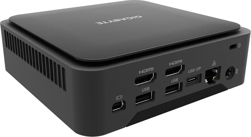 Mini PC Gigabyte GB-BEI3H-1220, M.2, PCI Express, Serial ATA, Ethernet LAN, Wi-Fi 6E, e zezë