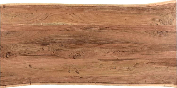 Tavolinë e hollë, dru akacie, këmbë arre, e zezë, 200x100x75.6cm