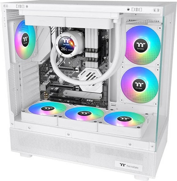 Ventilator PC Thermaltake CT120 EX ARGB Sync, 12 cm, 68 cfm, Bardhë