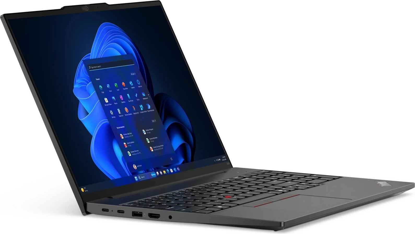 Laptop Lenovo ThinkPad E16, 16", AMD Ryzen 5, 8GB RAM, 256GB SSD, AMD Radeon Graphics, i zi (DE keyboard)