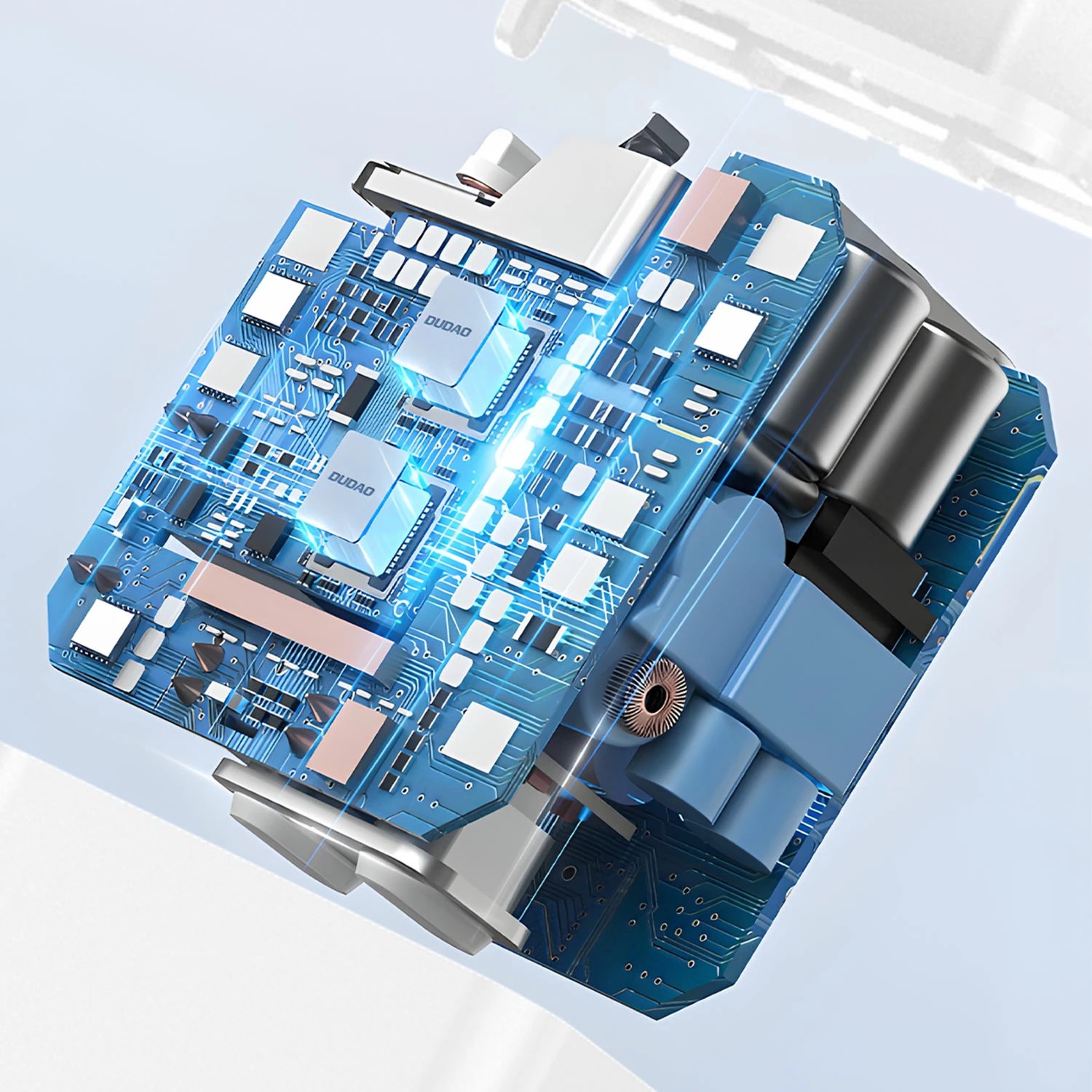 Karikues muri Dudao A4EU me USB-A 2.1A, me kabllo USB-A në micro USB, Bardhë