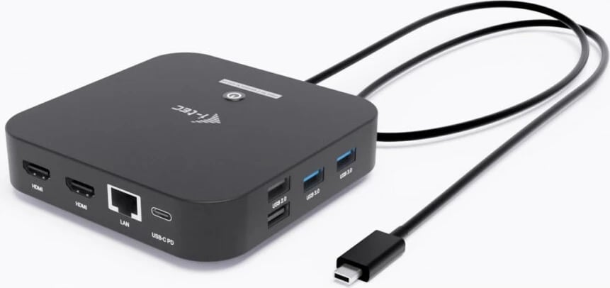 Docking station I-Tec USB-C Dual HDMI, 2xHDMI, 1xGLAN, 2xUSB-A 3.2, 2xUSB 2.0, 1xUSB-C Gen2, 1xUSB-C Gen1, 100W USB-C PD, i zi