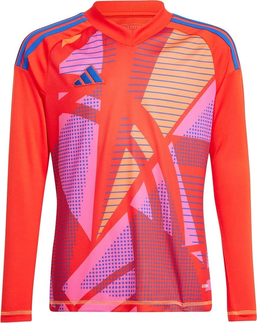 Fanellë portieri adidas Tiro 24 me mëngë të gjata, e kuqe, 140cm