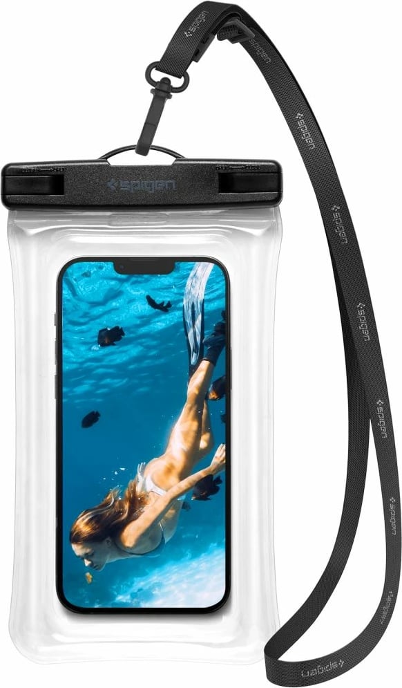 Mbështjellës Spigen Aqua Shield A610 për celular, IPX8, transparent, me rrip Mbështjellës Spigen Aqua Shield A610 për celular, IPX8, transparent, me rrip