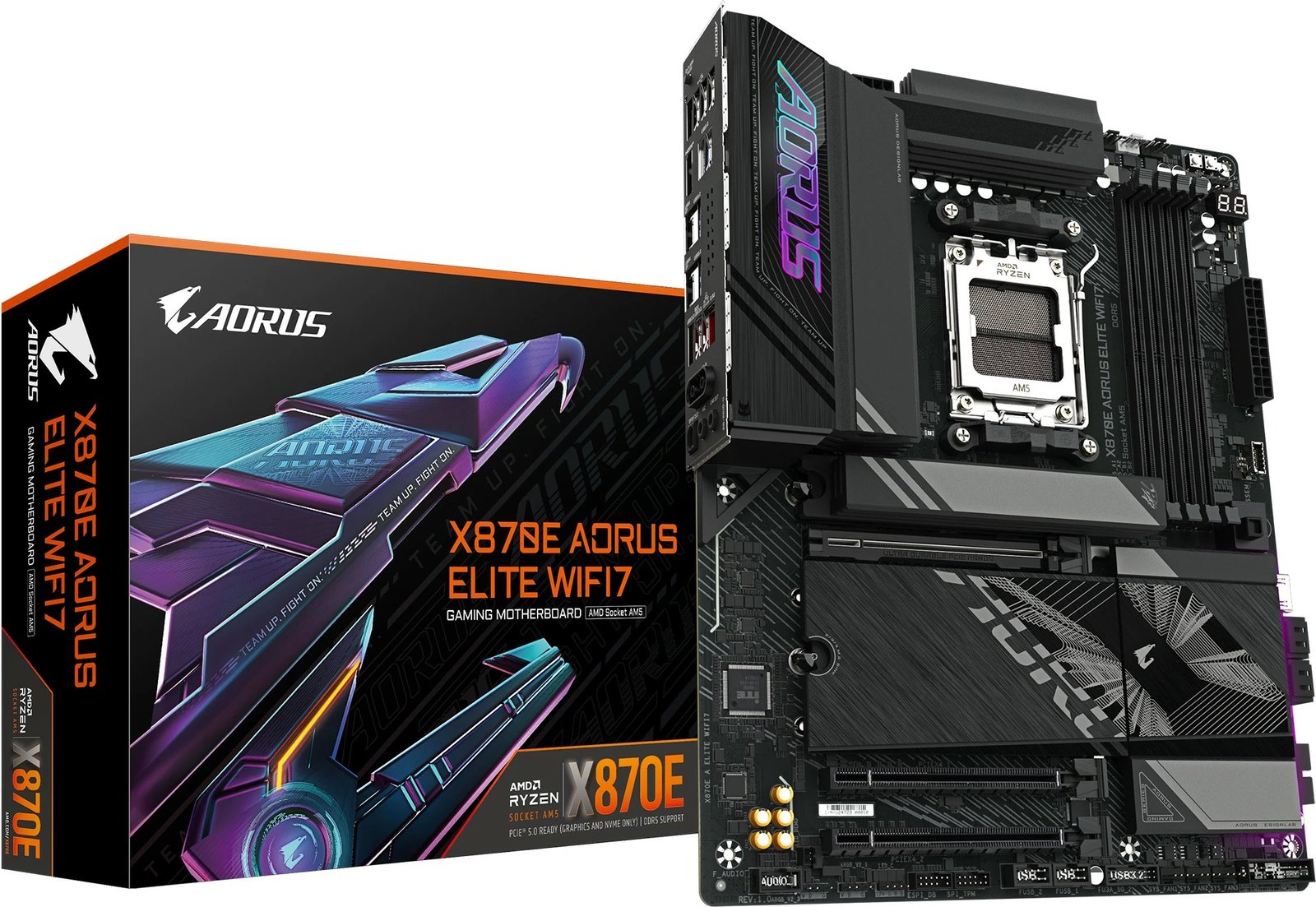 Pllakë amë Gigabyte X870E A ELITE WIFI7, Socket AM5, DDR5, Wi-Fi 7
