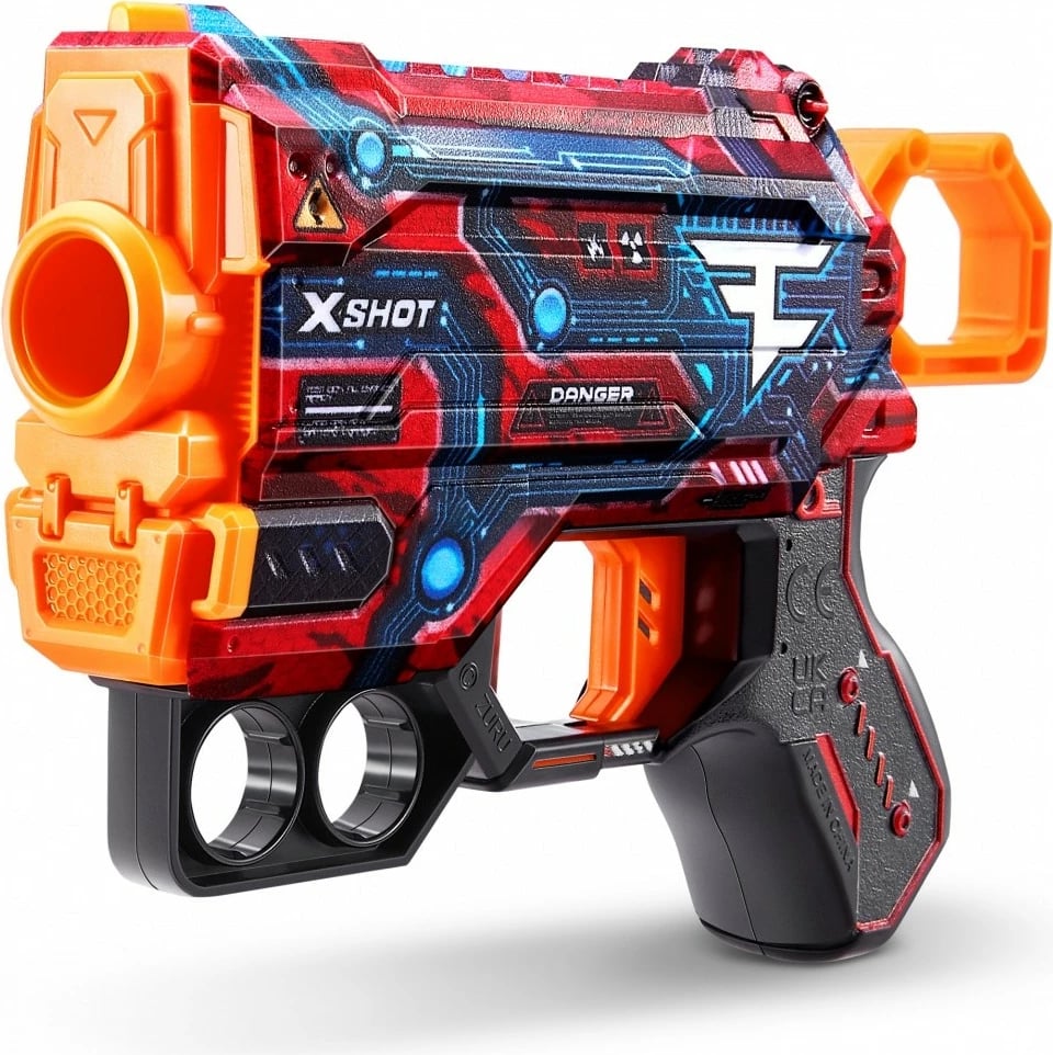Lodër blaster ZURU X-Shot Skins Menace Faze Launcher, 4 shigjeta, Mix