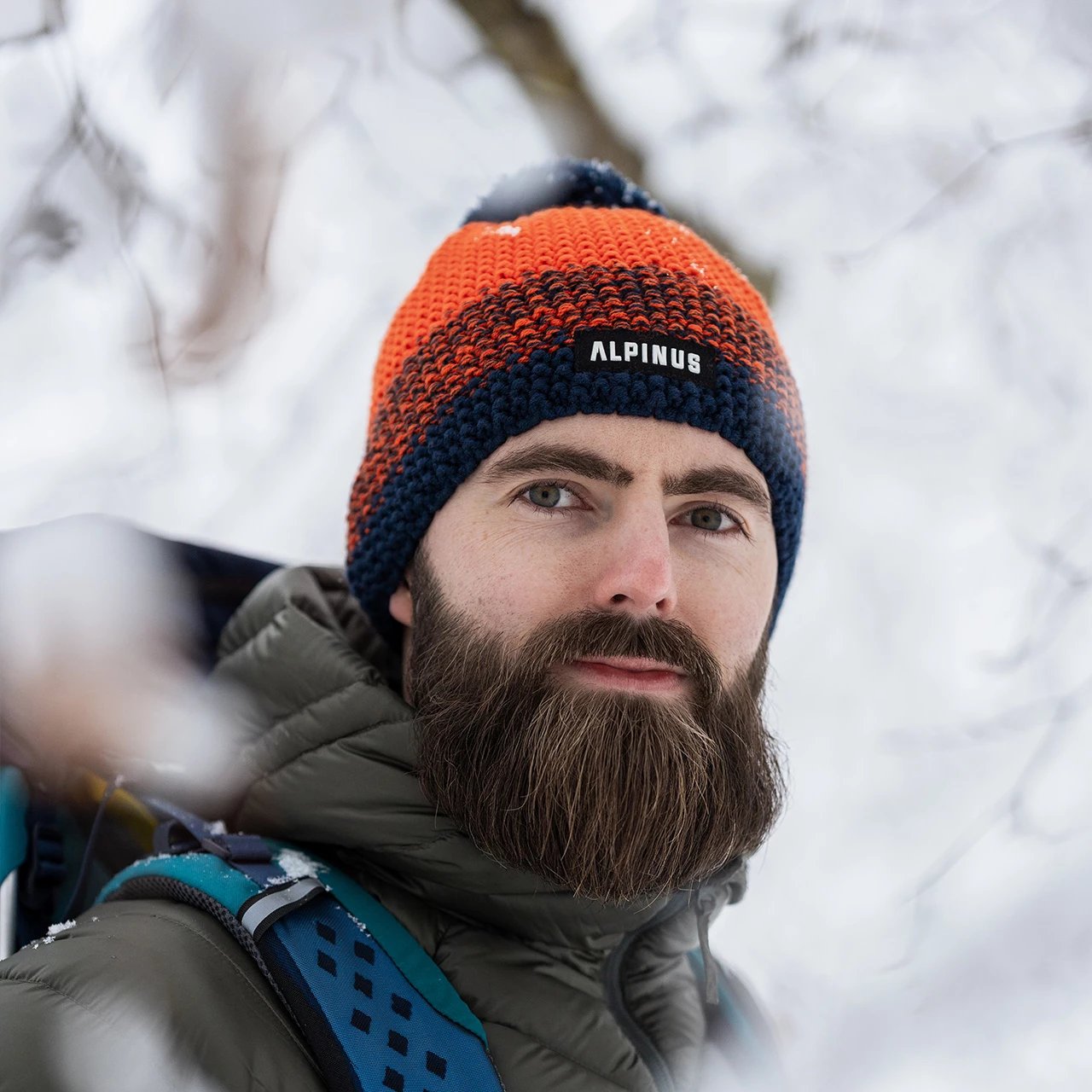 Kapelë dimri unisex Alpinus, portokalli