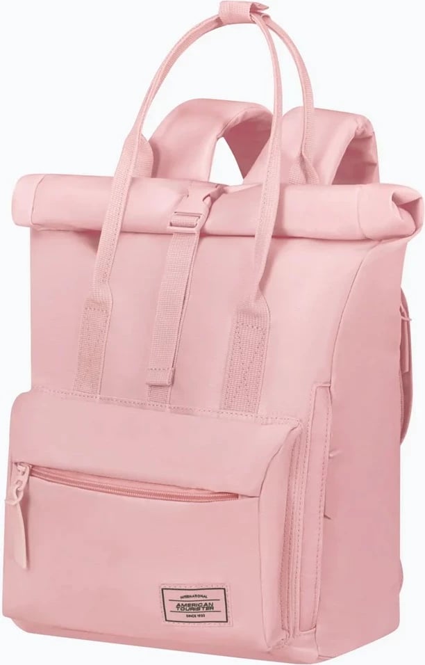 Çantë shpine American Tourister Urban Groove Pastels Roll Top, 17L, Rozë pastel