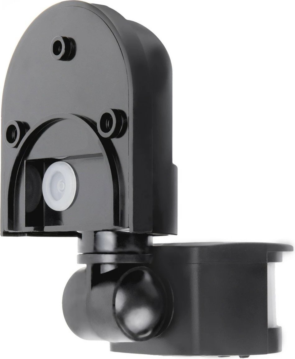 Sensor lëvizjes dhe muzgut, Maclean MCE25GR, 180°, 5-12 m, IP44, e zezë