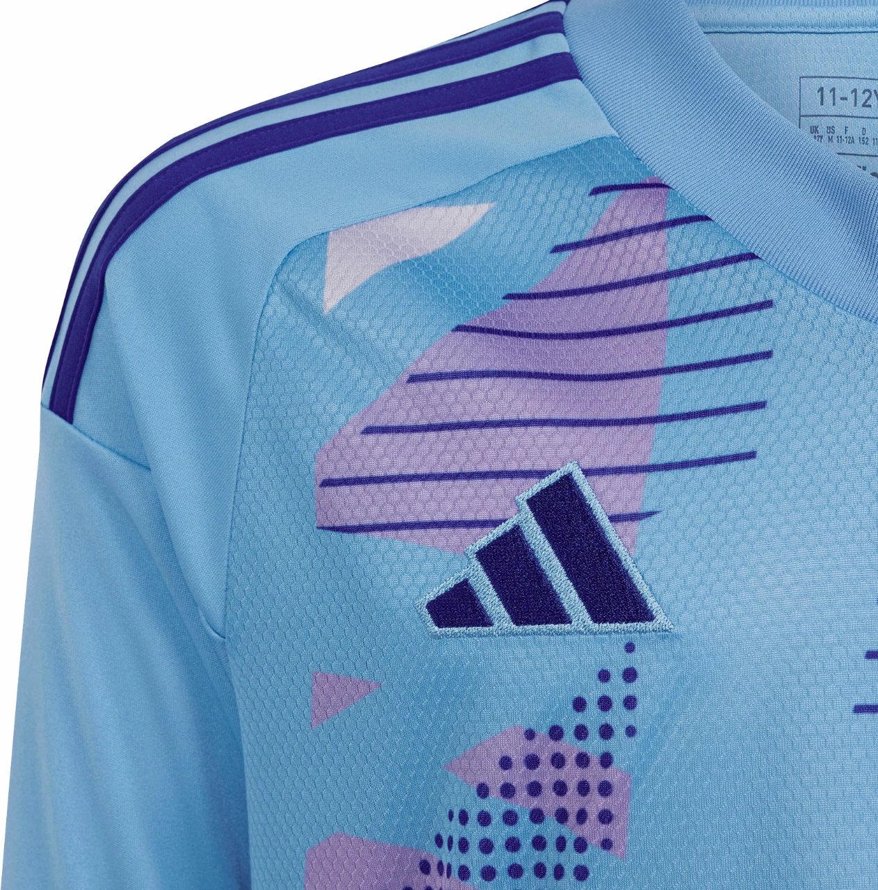 Fanellë portieri për fëmijë adidas, e kaltër