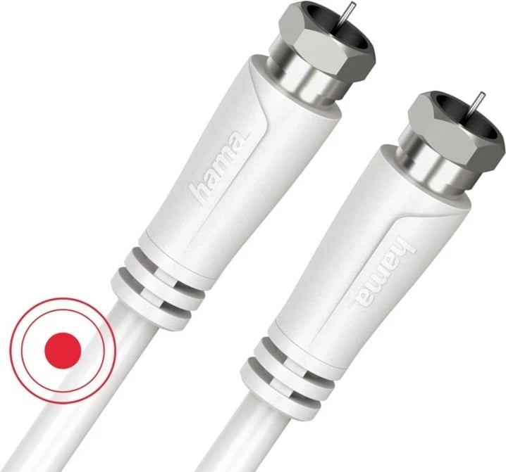 Kabel antene Hama 90DB, 1.5m, i bardhë