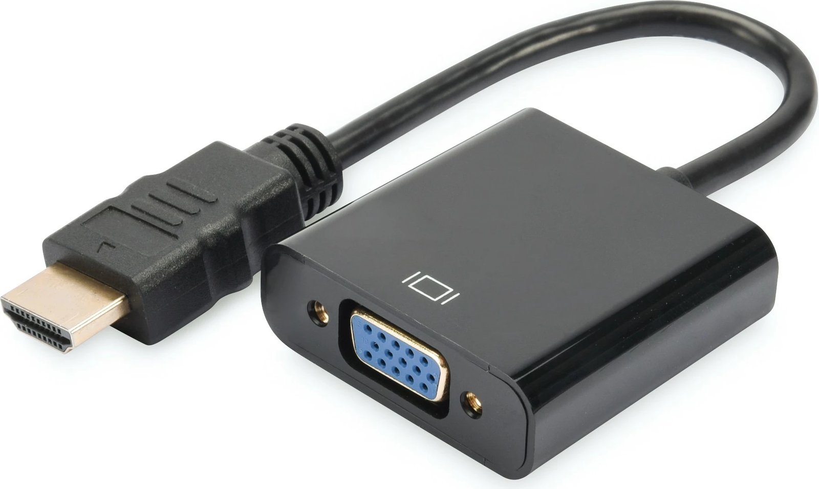 Konvertues HDMI në VGA Digitus, 1920 x 1080 piksel, 1080p, 165 MHz, i zi