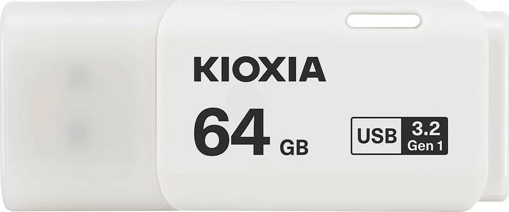 Pendrive Kioxia Hayabusa U301, 64GB, USB 3.2 Gen 1, Bardhë