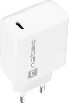 Karikues Natec Ribera, 20W, USB-C, i bardhë