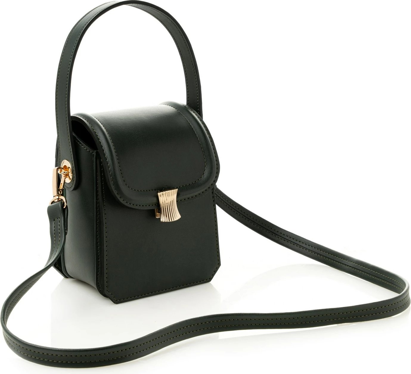 Çantë crossbody, ngjyrë e gjelbër e errët, Vince Camuto, Lagoon