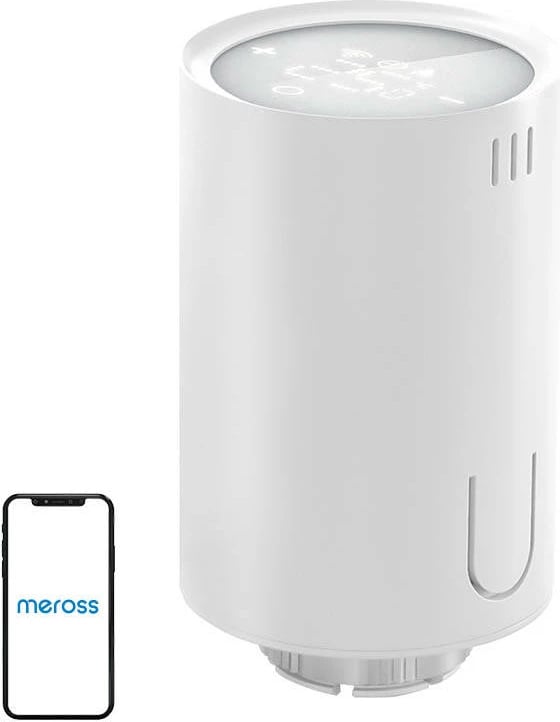 Valvul termostatike e mençur Meross MTS150HHK Starter Kit, me hub, e bardhë