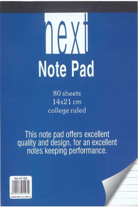 Bllok shënimesh Next 14x21cm, 80 fletë, me vija