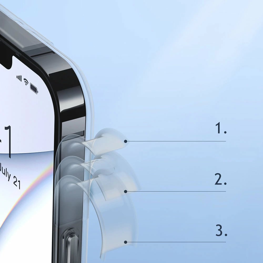 Mbështjellës Baseus Frosted Glass Case për iPhone 13 Pro, xham i mat, kornizë xheli, e zezë