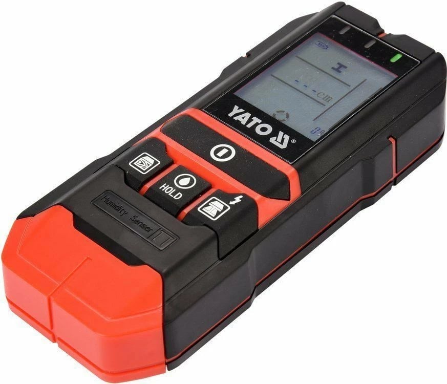 Detektor metali YATO YT-73138 me ekran LCD, i zi/kuq