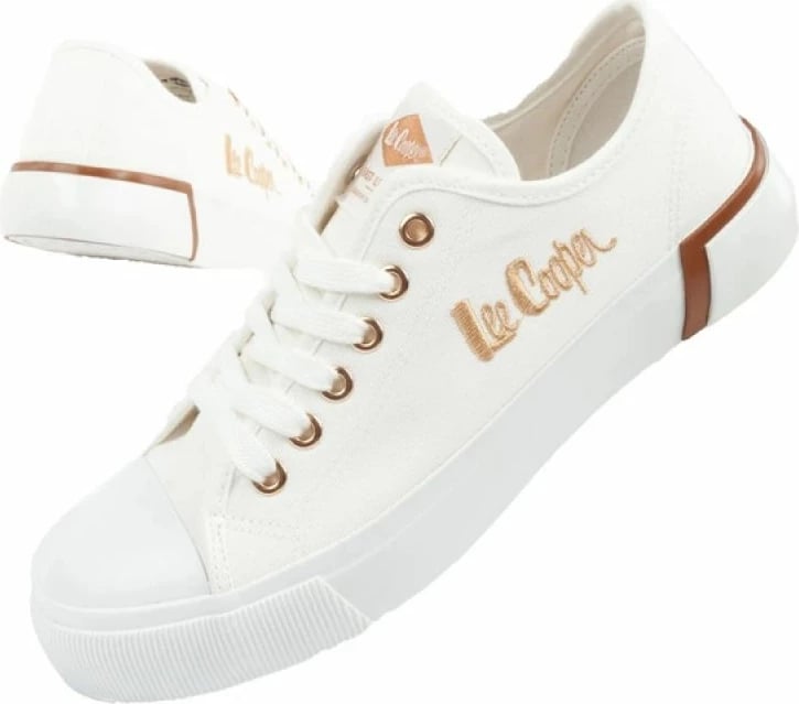 Këpucë femra Lee Cooper, të bardha