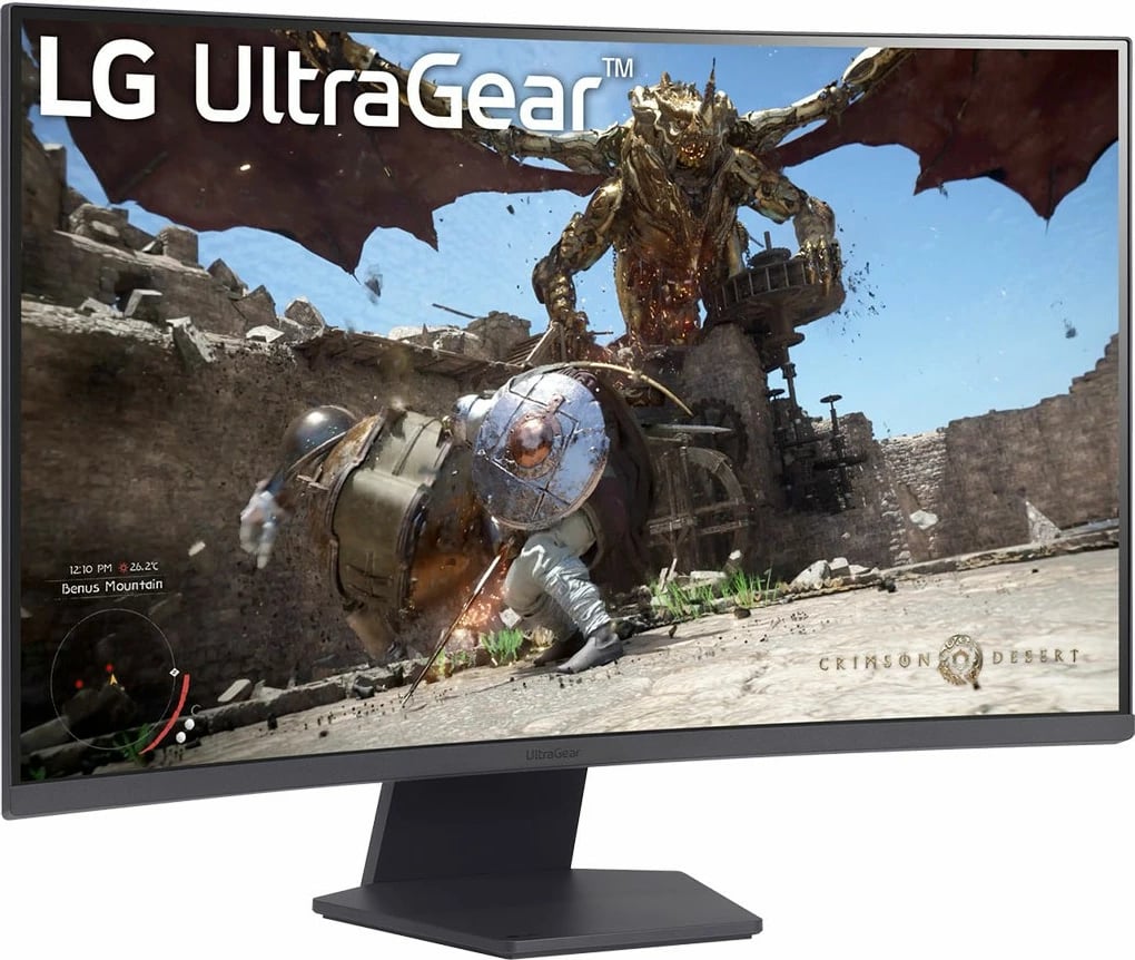 Monitor LG UltraGear 32GS60QC-B, 32 inç, QHD, 180Hz, 1ms, HDR10, i zi