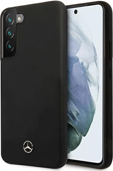 Mbështjellës Mercedes Silicone për Samsung Galaxy S22, i zi