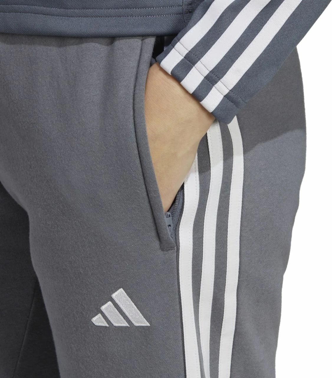 Pantallona sportive për femra adidas, gri