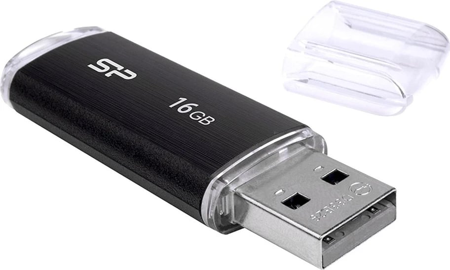 USB flash drive Silicon Power, 16 GB USB Type-A 2.0, e zezë