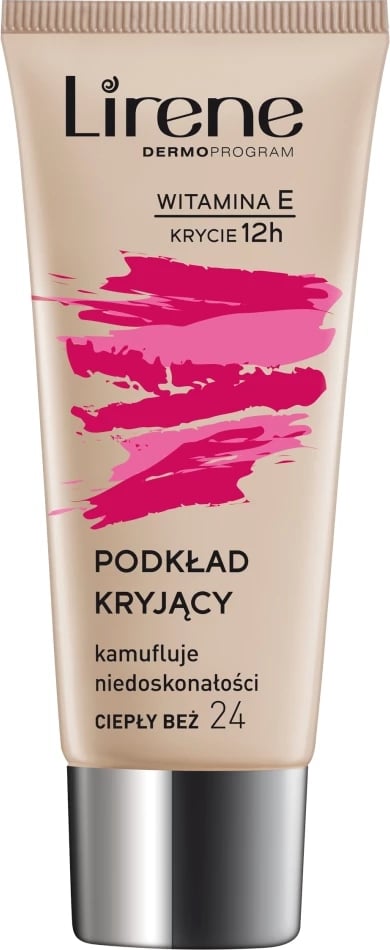 Fondatinë Lirene Covering Camouflage 24 Warm Beige 30ml