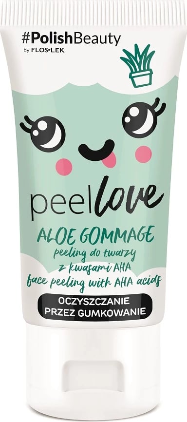 Peeling fytyre për femra Floslek Peellove Aloe Gommage 75ml