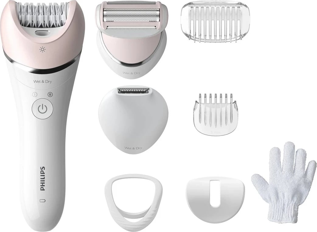 Epilator Philips Series 8000 BRE721/00, Wet & Dry, Rozë