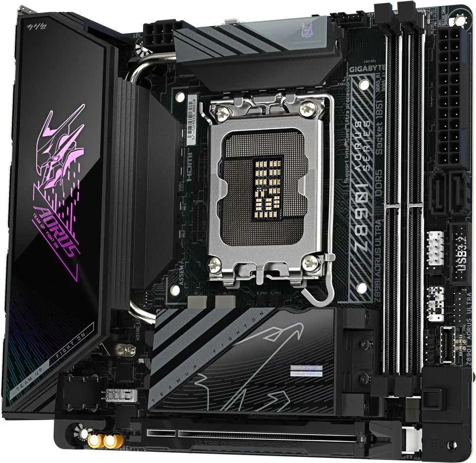 Pllakë amë Gigabyte Z890I AORUS ULTRA, Socket-1851, mini ITX, E zezë