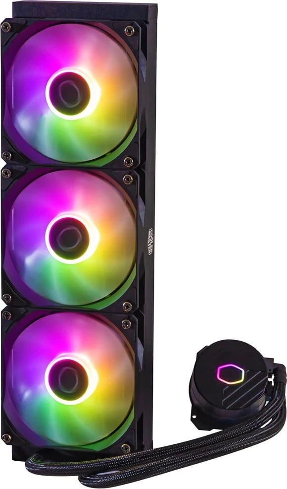Kiti i ftohjes me lëng për procesor Cooler Master MasterLiquid 360L Core ARGB, 12 cm, i zi