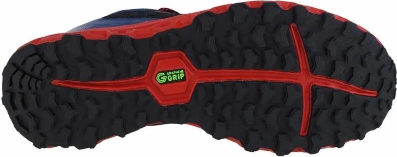 Atlete për vrapim për meshkuj Inov-8, të kuqe dhe blu marine