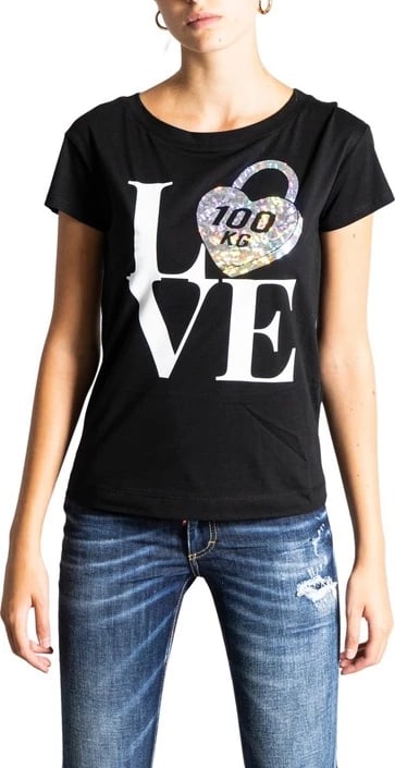 Maicë për femra Love Moschino, e zezë