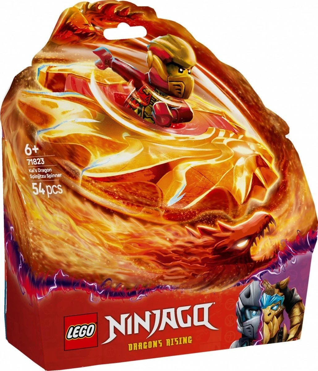Set lodrash LEGO Ninjago Dragon Spinner Spinjitzu Kaia 71823, 54 pjesë