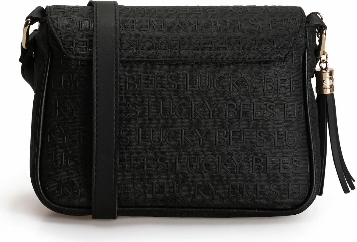 Çantë crossbody Lucky Bees, e zezë, 1389