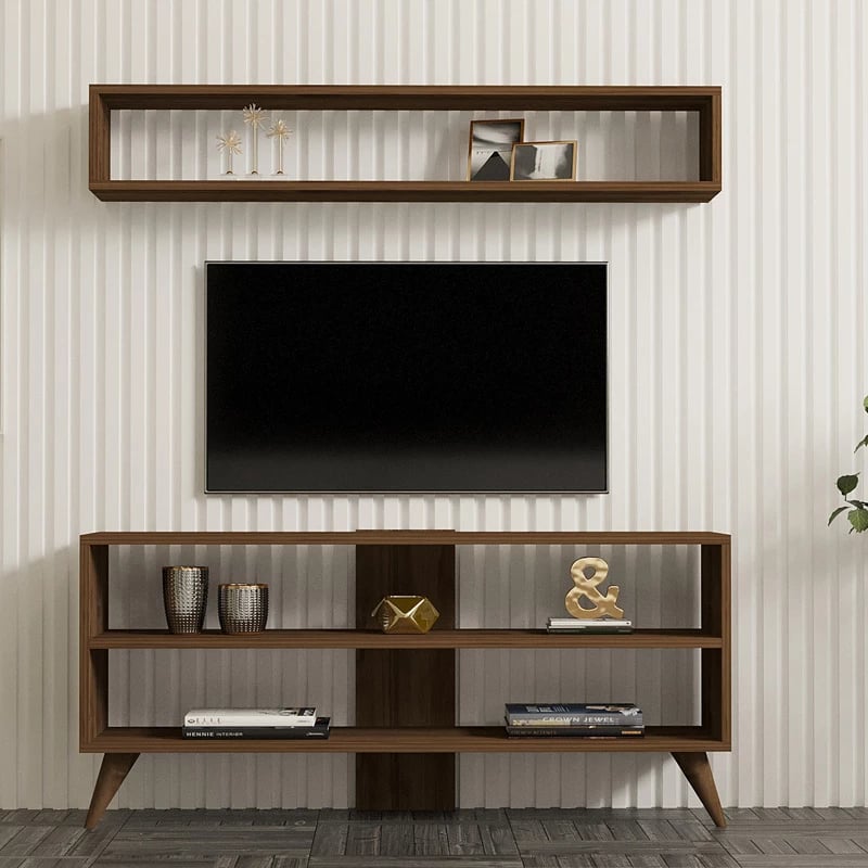 Set për dhomë ndeje Prestige, ngjyrë arre, 120x29.6x50cm