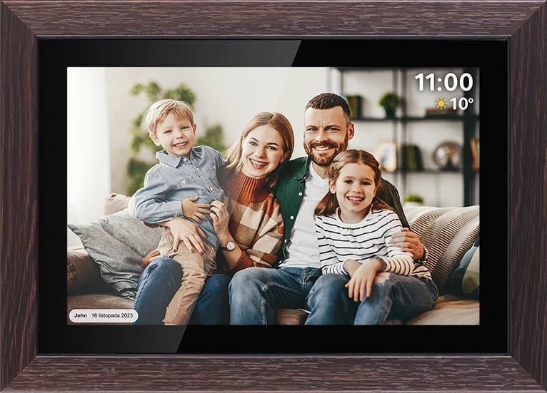 Kornizë dixhitale Kruger&Matz FRAMEO Wi-Fi 10.1" dru